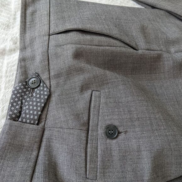 Tristan wool blend wide leg career pants grey size 6 @c1 - Picture 10 of 13